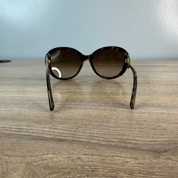 Burberry Gabardine Stylish Tortoiseshell Sunglasses Gold Italy Glasses main image 3